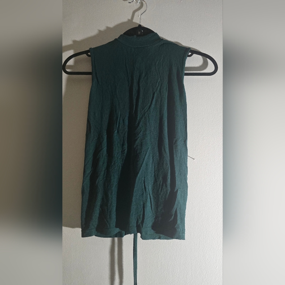 Dark Green Sleeveless Top